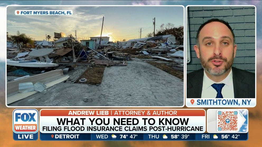 Attorney Andrew Lieb breaks down the flood insurance process on FOX Weather. 