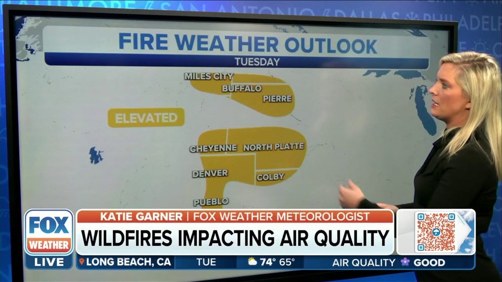Elevated fire risk for parts of Plains | Latest Weather Clips | FOX Weather