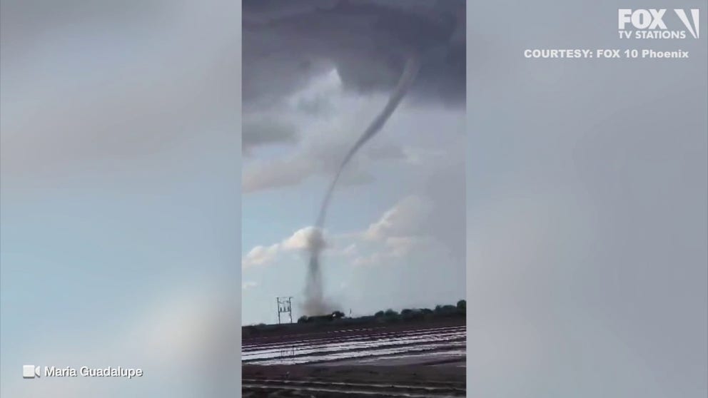 On Sunday, residents spotted a landspout, a type of tornado, as severe storms moved through the Phoenix area Sunday afternoon