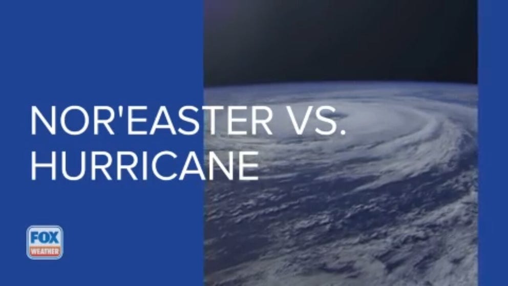 While nor'easters and hurricanes may look similar on satellite, they are fundamentally different. Here's how.