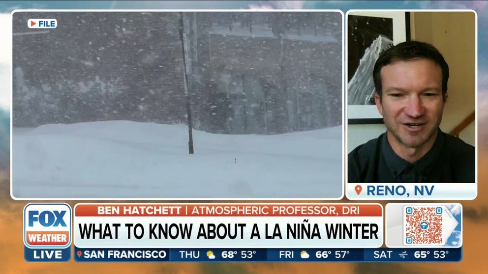 Assistant Professor of Atmospheric Science at the Desert Research Institute Ben Hatchett on what weather conditions to expect in the U.S. with a La Nina winter.