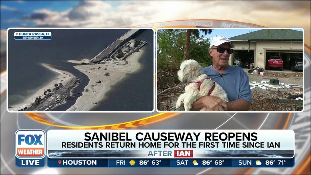 The Sanibel Causeway reopened Wednesday ahead of schedule allowing residents to return for the first time in weeks. FOX Weather's Brandy Campbell reports. 