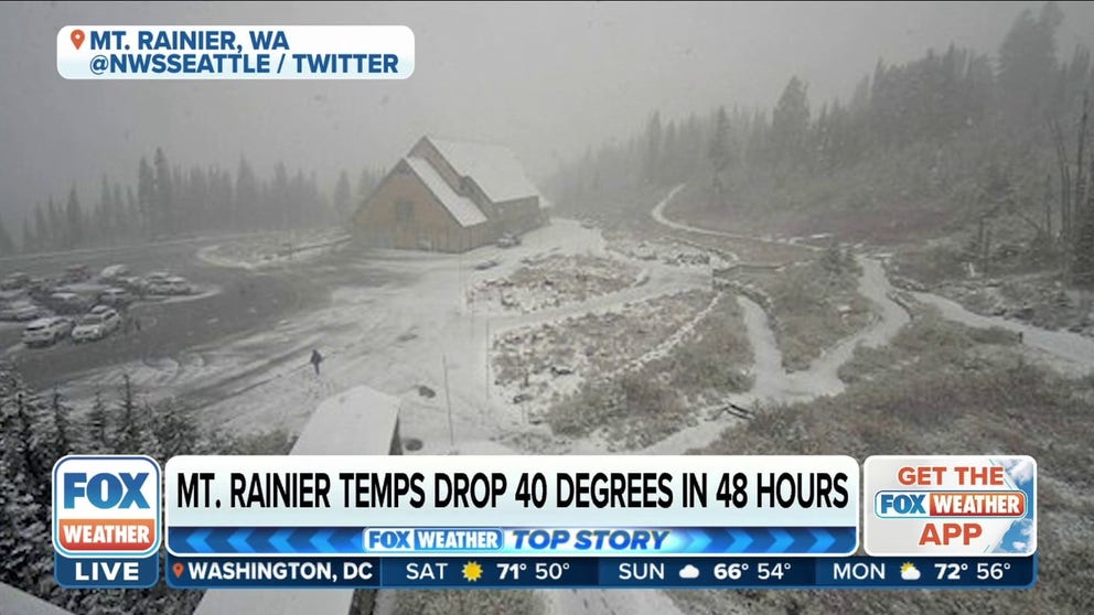 Mt. Rainier plummets 40 degrees in 2 days | Latest Weather Clips | FOX
