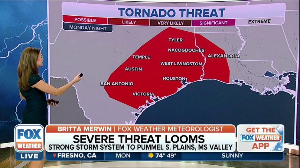 Severe storm threat with damaging winds, tornadoes looms for southern ...
