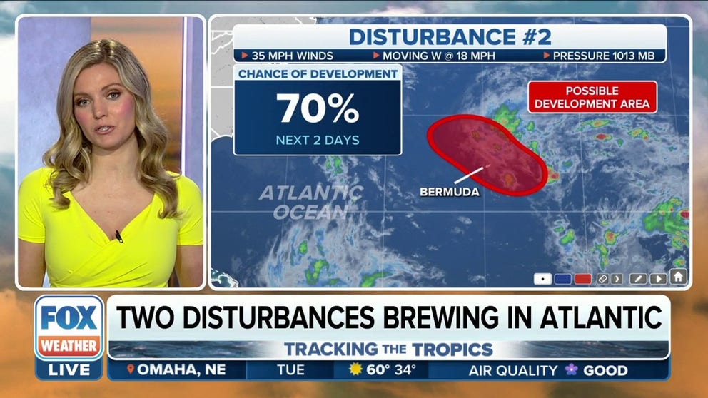Two disturbances being tracked in Atlantic | Latest Weather Clips | FOX ...