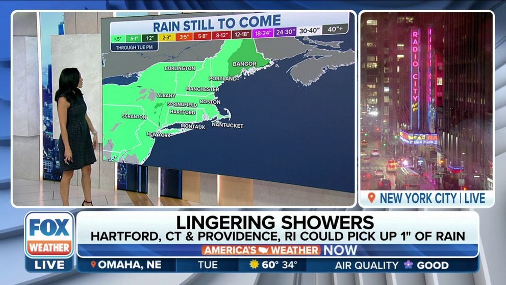Rain remains in Northeast on Tuesday | Latest Weather Clips | FOX Weather