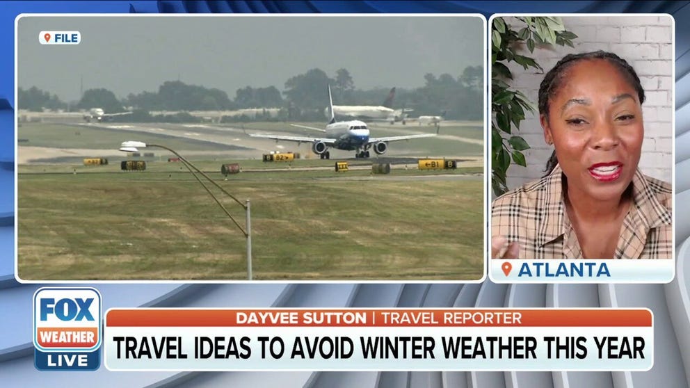 Travel expert Dayvee Sutton on how travelers during the holiday season can avoid bad weather and save money.  