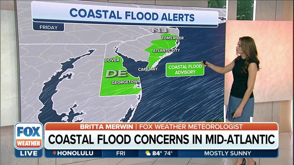 Coastal flood threat looms for Jersey Shore, Delaware through Saturday ...