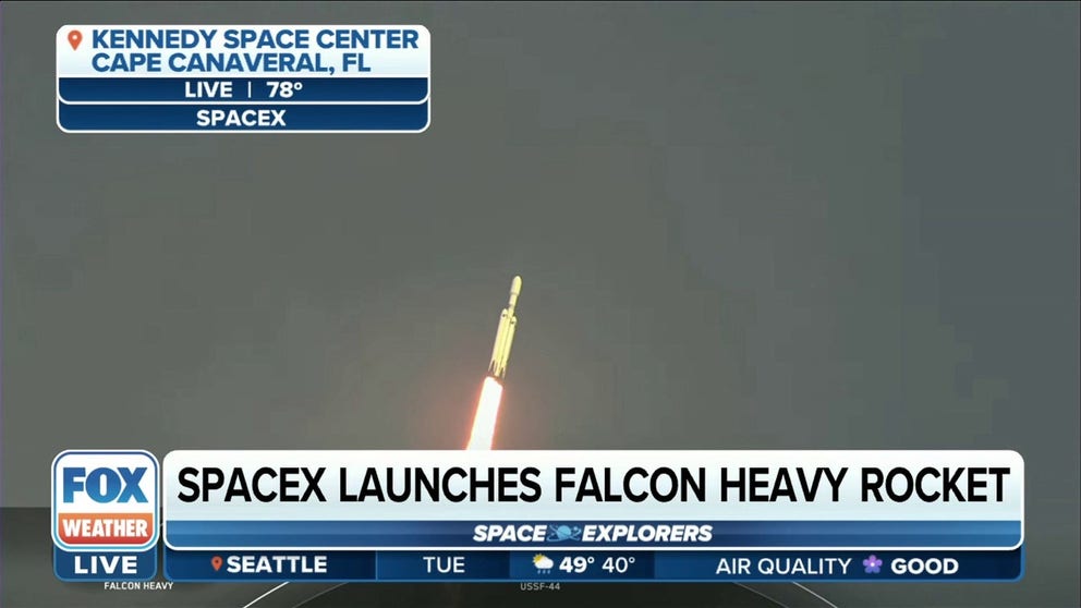 Tuesday's launch marked the first national security mission for the Falcon Heavy rocket.