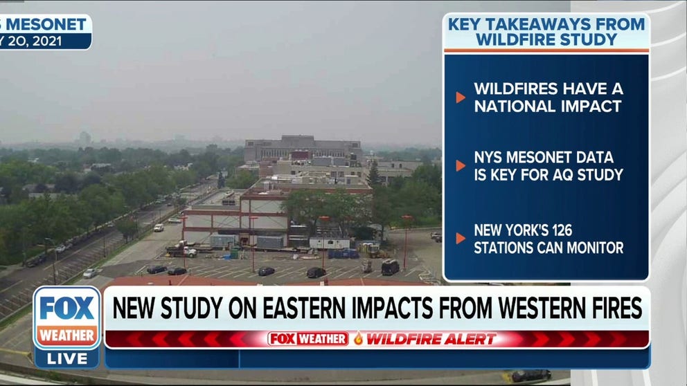 A new study by NYS Mesonet tracks the impacts of western wildfires on the East Coast's air quality. June Wang, NYS Mesonet Interim Program Director, explains more.  