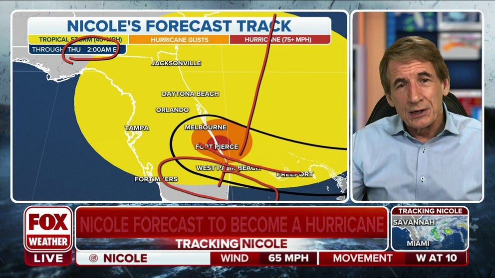 FOX Weather's Bryan Norcross looks at Nicole and explains why the right side of the storm is more dangerous.