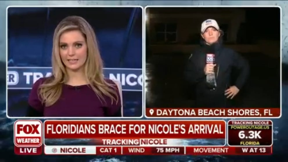 Daytona Beach Shores officials tell FOX Weather's Katie Garner that a condo collapse is inevitable with Nicole closing in.