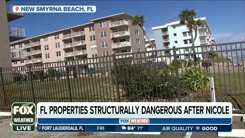 According to Volusia County officials, 49 buildings have been deemed unsafe following Nicole until further inspection can be completed.