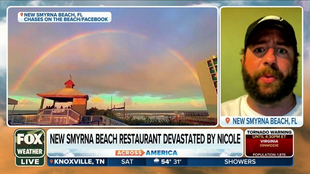 General Manager of Chases on the Beach Joe Ryan joins FOX Weather to talk about how his business was severely damaged by Hurricane Nicole and the steps he is taking to reopen.