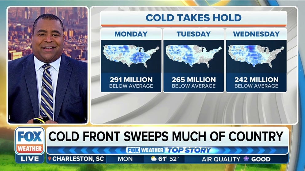 Cold temperatures take hold of much of the country | Latest Weather ...