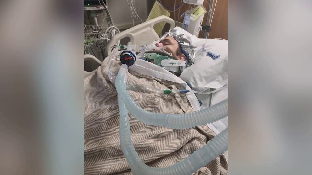 A young mom fights for her life in a Florida hospital after being crushed by a tree that fell on a car during Hurricane Nicole. FOX 35 Orlando talks to her mother, Shelly Tindel.