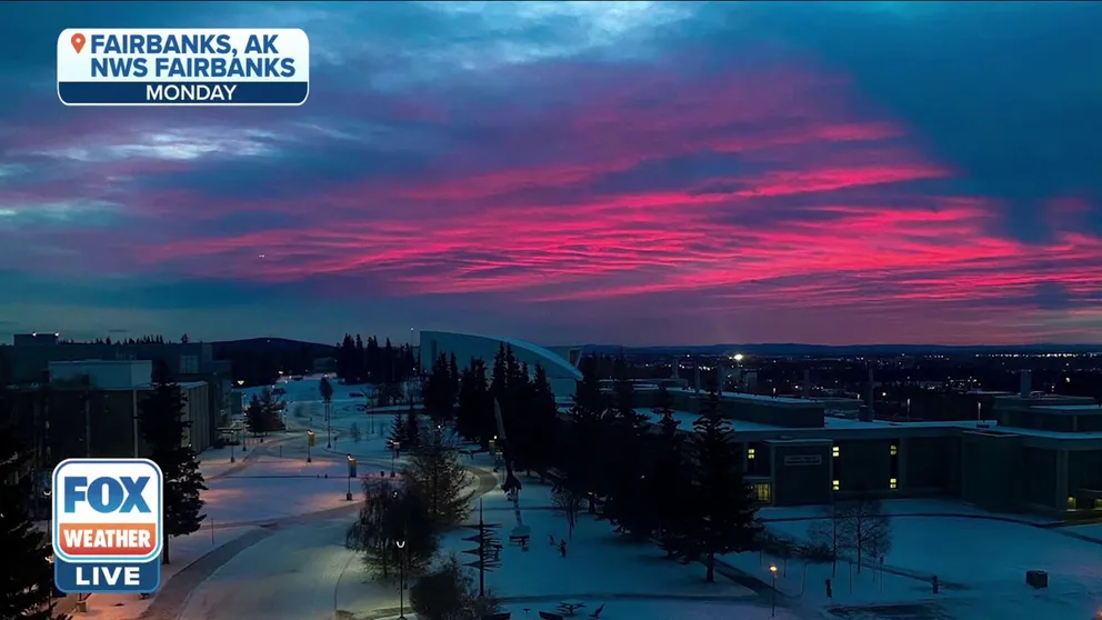 Today's sunrise snapshot is from Fairbanks, Alaska. 
