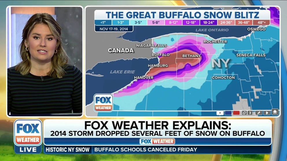 The Great Buffalo Snow Blitz in 2014 dropped an historic amount of snow in Buffalo. FOX Weather's Jane Minar takes a look back at the historic lake-effect snow event. 