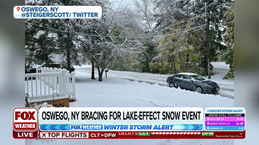 Mayor of Oswego Billy Barlow says lake-effect snow bands caused widespread power outages, school closures, and many accidents on roadways Thursday. With more snow in the forecast, Barlow tells FOX Weather the city of Oswego is bunkering down for ‘a really long weekend.’ 
