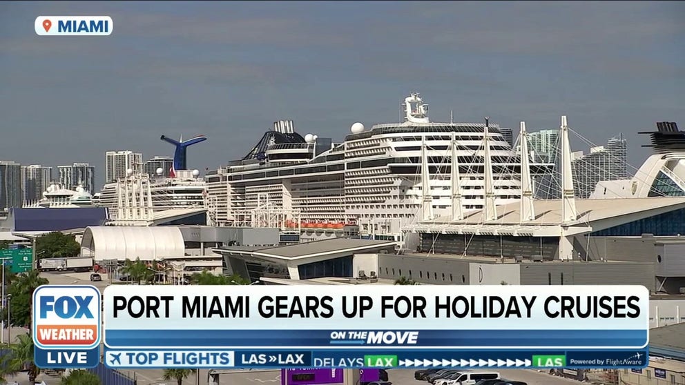 Forget about heading home, many Americans are opting to board a cruise ship and head out to sea this Thanksgiving. FOX Weather's Mitti Hicks spoke with insiders at Port Miami as they prepare for this holiday season.