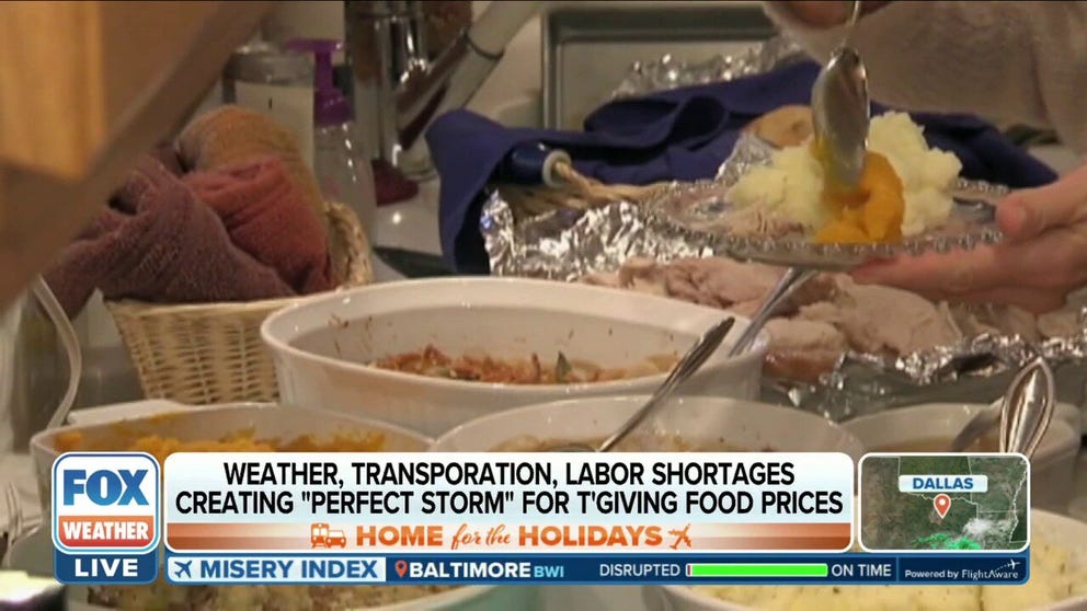 Phil Lempert, Supermarket Guru and editor of SupermarketGuru.com, explains why we could be seeing a spike in the cost of Thanksgiving dinners this year. 