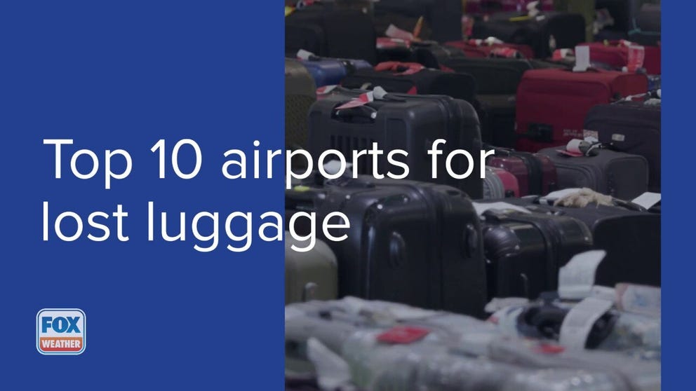 Here are the airports that lose the most luggage. This is data from July 2021 through July 2022.
