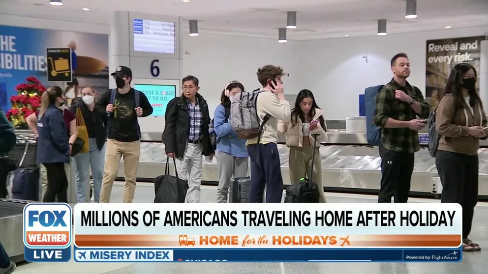If you’re among the 55 million Americans heading home after a busy Thanksgiving holiday, you’re going to want to pack the patience and allow for extra time. Editorial director for tripsavvy.com Laura Ratliff joined FOX Weather on Sunday morning to offer tips on how to prepare for the trip home.
