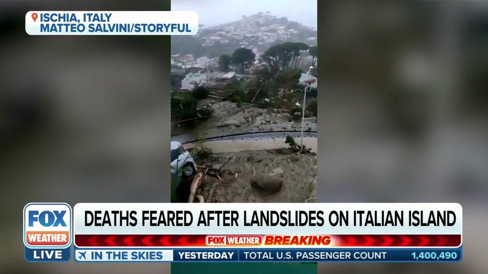 A landslide triggered by heavy rain in Ischia, Italy killed 8 people and are still searching for 5 more.