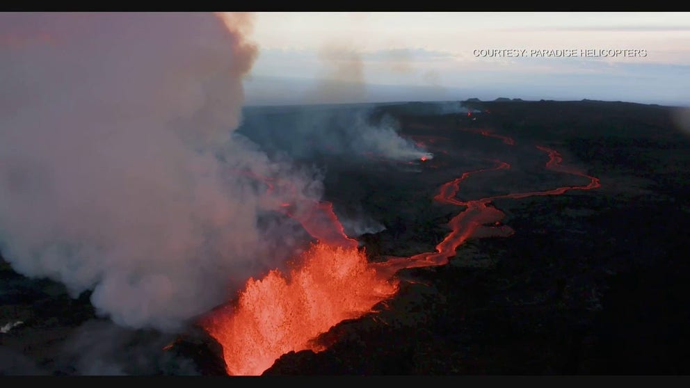 Lava is continuing to flow from Hawaii's Mauna Loa volcano, which began to erupt on November 27, 2022.