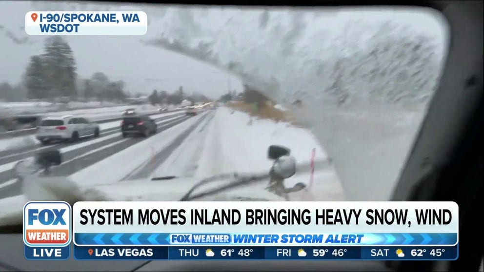 Crews working to clear roads across Washington State as winter storm ...