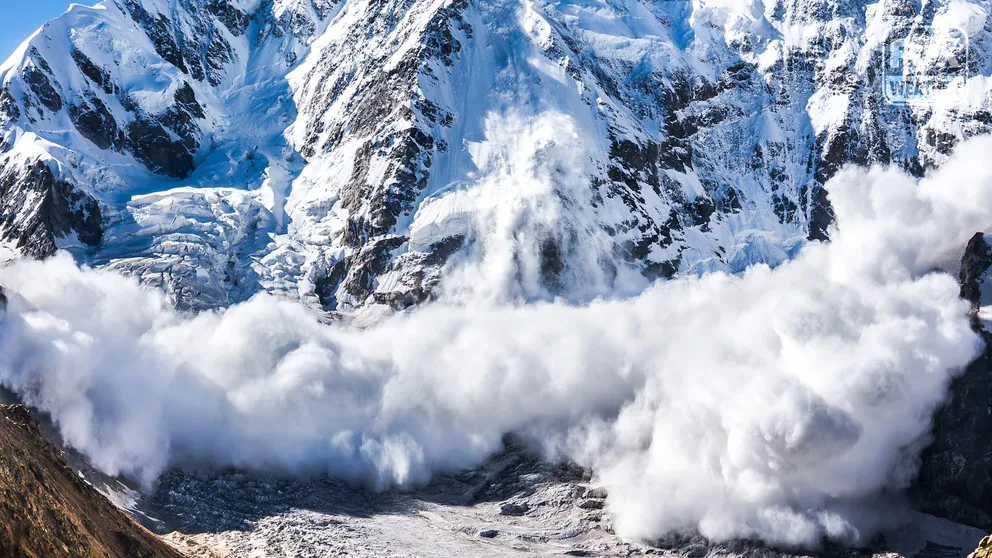 An avalanche is a rapid flow of snow down a mountain, hill or any steep incline.