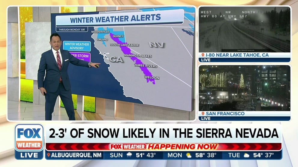 Storm system bringing rain, snow to California | Latest Weather Clips ...