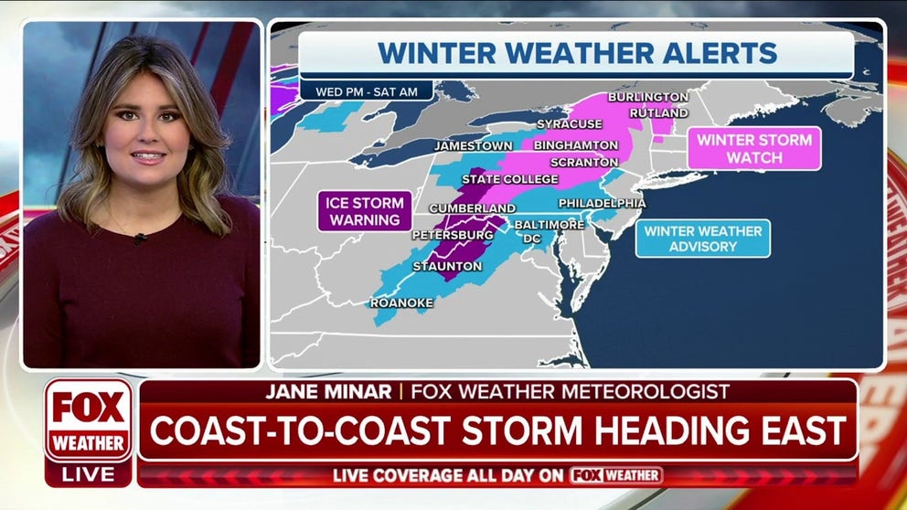 Coast-to-coast storm to bring snow, ice to Northeast | Latest Weather ...