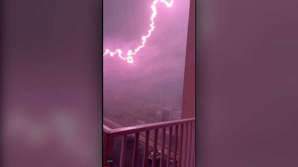 Came out of nowhere:' Shocking video shows close encounter with a Florida  lightning bolt