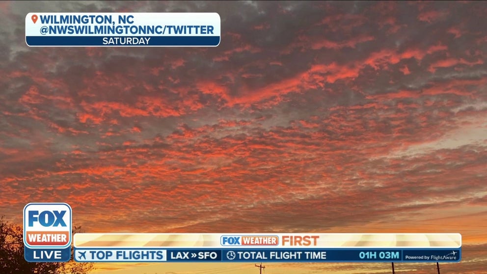 Today's sunrise snapshot is from Wilmington, North Carolina.