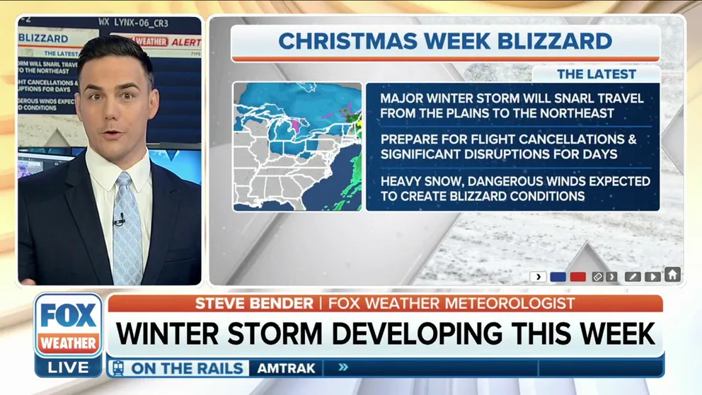 A dangerous blizzard and the arctic blast that will follow, will lead to potentially life-threatening conditions and massive travel delays in the days leading up to Christmas.