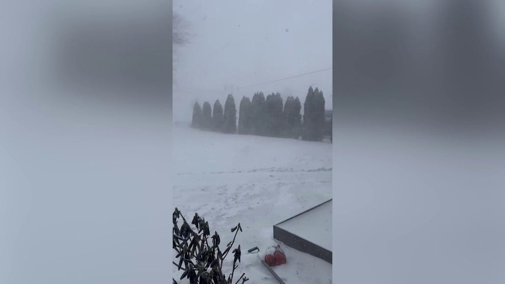 Video captures blowing snow and low visibility during a blizzard in Buffalo, New York on Friday. (Credit: @odinwondering / Twitter)