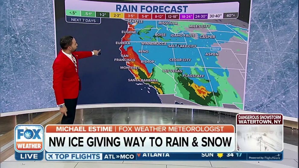 More rain and snow for the West to start the workweek | Latest Weather ...