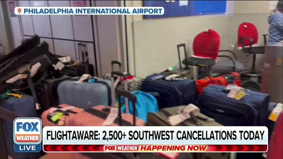 FOX Weather's Katie Byrne said some travelers in Philadelphia who have been stranded by Southwest's cancellations debacle are opting to rent a car and drive to their destination instead.