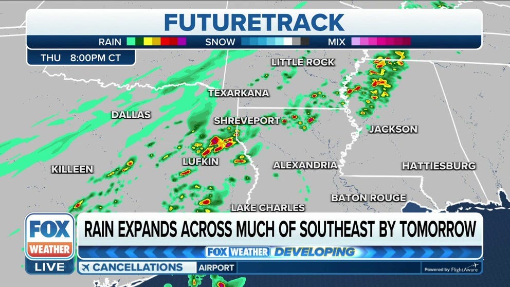 Severe storms possible in parts of South Thursday into Friday | Latest ...