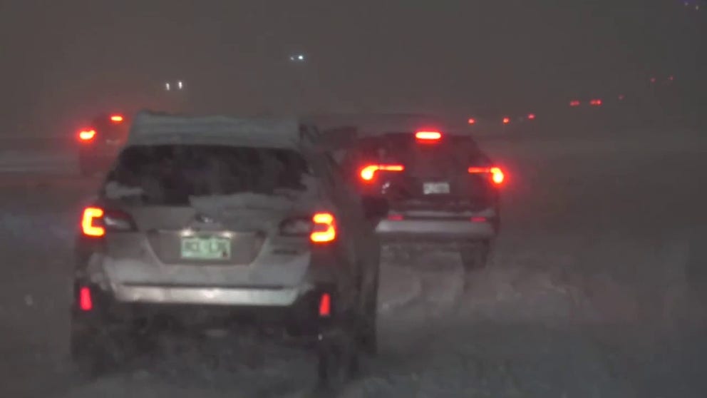 A storm chaser driving on I-70 through Denver caught accidents and spin-outs for miles. The video is a couple minutes long but tells the story of what not to do while driving in the snow.