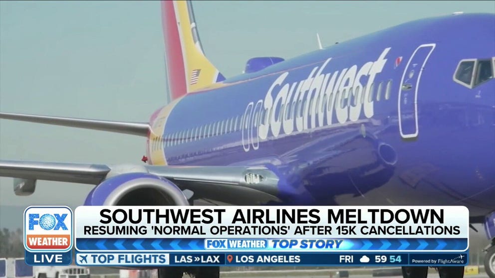 The number of cancellations down significantly for Southwest Airlines Friday after the carrier struggled to recover from a winter storm that left hundreds of pilots and flight attendants stranded. It’s estimated that around 1 million passengers were impacted nationwide, says Amanda McKenzie, FOX 35 Orlando reporter. 
