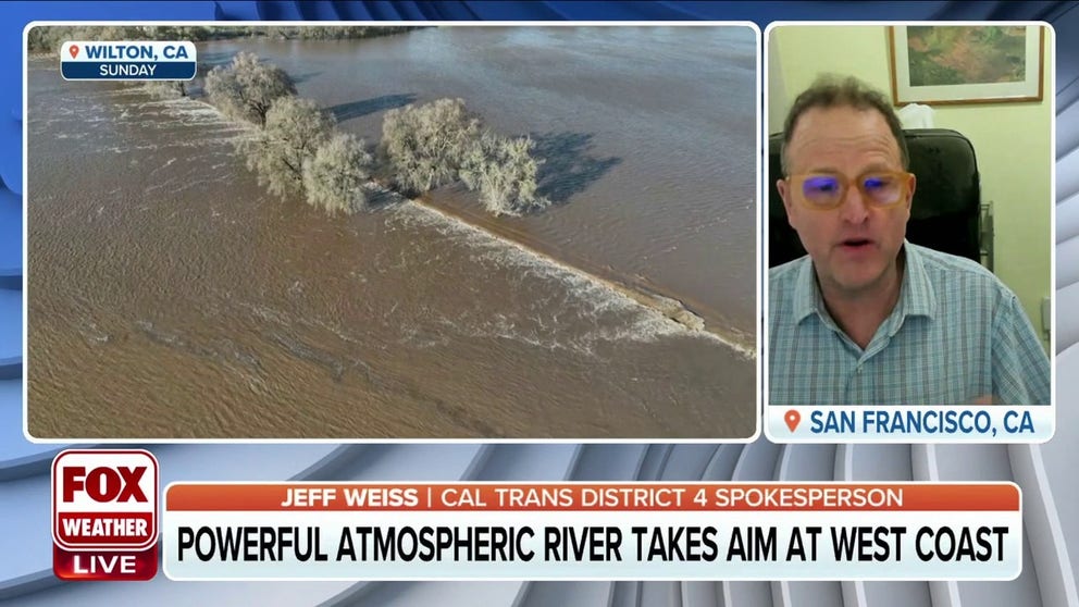 CAL Trans District 4 Spokesperson Jeff Weiss discusses how crews prepare for the next storm system that threatens California with more rain amid an already saturated ground from the previous atmospheric river.