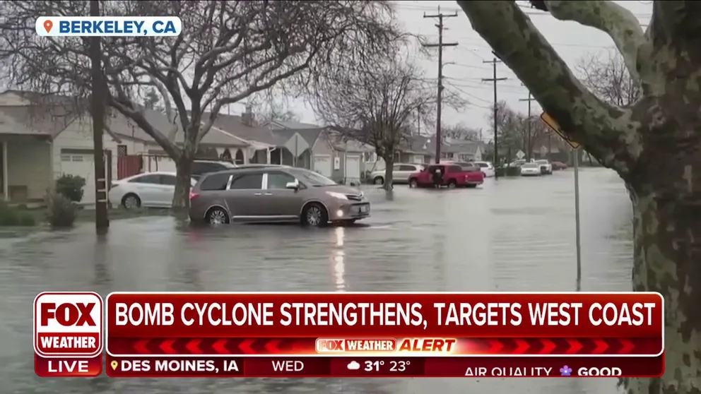 Michael Barry, Chief Communications Officer at Insurance Information Institute, discusses what insurance policies will cover Californians from flooding and wind-caused damage as a bomb cyclone approaches. 