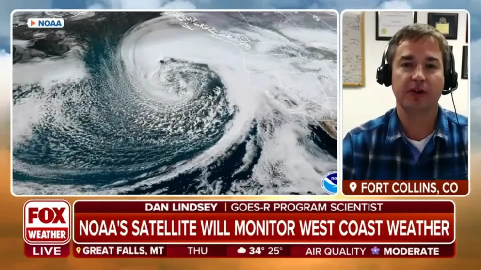GOES-R Program Scientist Dan Lindsey on how a new satellite is providing groundbreaking images of a Pineapple Express storm system crashing into the California coastline.