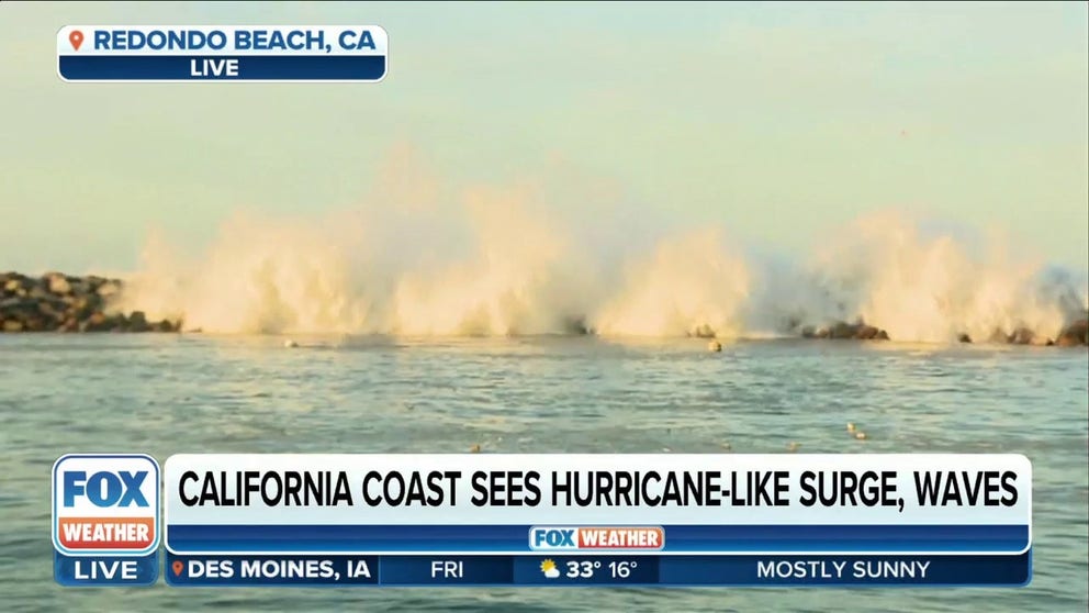 California coast sees hurricane-like surge, waves in aftermath of bomb ...