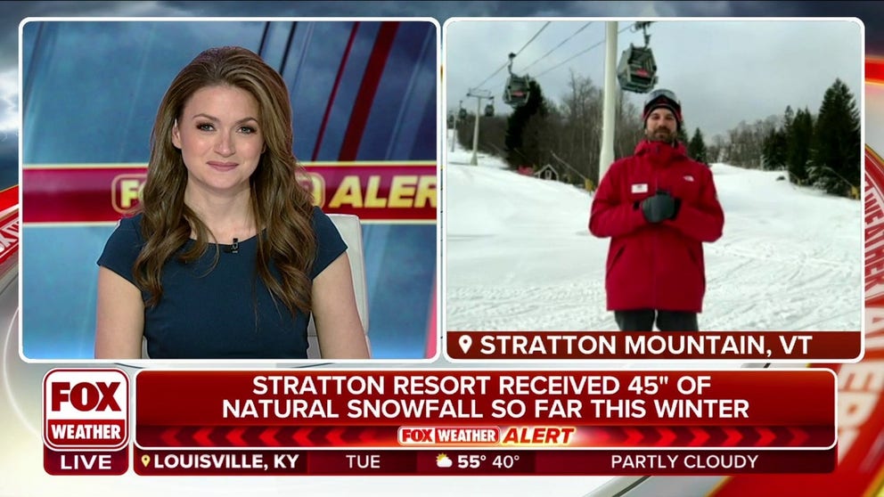 Andrew Kimiecik, Digital Marketing Manager at Stratton Mountain Resort, talks about how they are using manmade snow due to the low natural snow so far this season. 