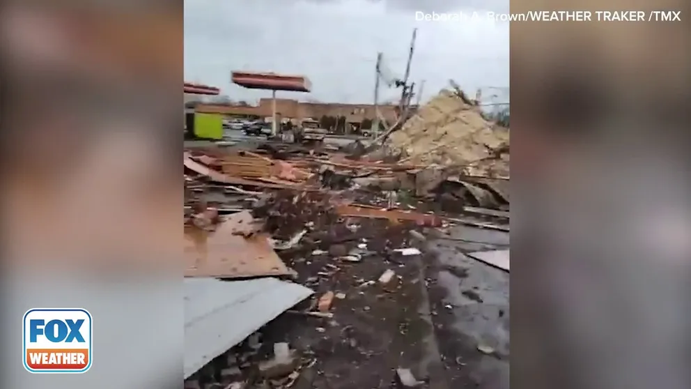 Scenes of devastation in Selma, Alabama following a tornado that tore through the town on Thursday. (Credit: Deborah A. Brown/WEATHER TRAKER /TMX)