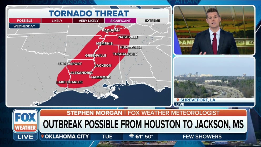 Severe storms to target South on Wednesday | Latest Weather Clips | FOX ...