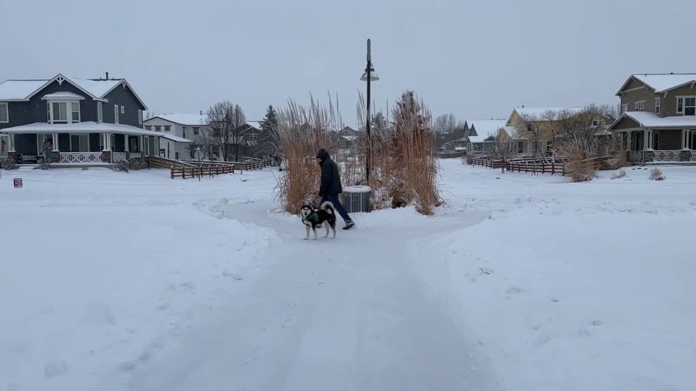 Residents of Commerce City, Colorado, woke up to a community covered in snow on January 18, 2023. (Courtesy: Joe Dahlke)